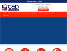 Tablet Screenshot of cdplumbing.net